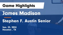James Madison  vs Stephen F. Austin Senior  Game Highlights - Jan. 23, 2024