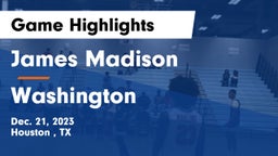 James Madison  vs Washington Game Highlights - Dec. 21, 2023