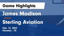 James Madison  vs Sterling Aviation  Game Highlights - Feb. 12, 2024