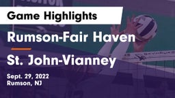 Rumson-Fair Haven  vs St. John-Vianney  Game Highlights - Sept. 29, 2022