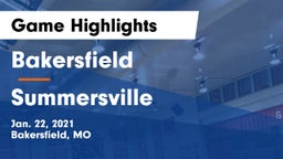 Bakersfield  vs Summersville   Game Highlights - Jan. 22, 2021