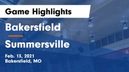 Bakersfield  vs Summersville   Game Highlights - Feb. 13, 2021