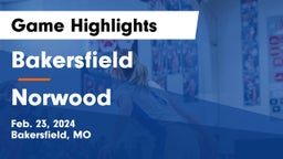 Bakersfield  vs Norwood   Game Highlights - Feb. 23, 2024