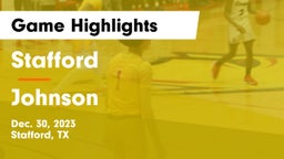 Stafford  vs Johnson  Game Highlights - Dec. 30, 2023