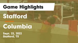 Stafford  vs Columbia  Game Highlights - Sept. 23, 2022