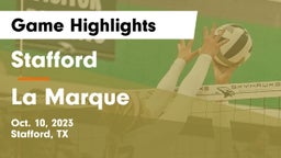 Stafford  vs La Marque  Game Highlights - Oct. 10, 2023
