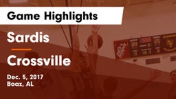 Sardis  vs Crossville  Game Highlights - Dec. 5, 2017