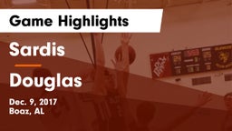 Sardis  vs Douglas Game Highlights - Dec. 9, 2017