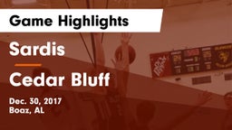 Sardis  vs Cedar Bluff Game Highlights - Dec. 30, 2017