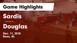Sardis  vs Douglas  Game Highlights - Dec. 11, 2018
