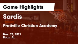 Sardis  vs Prattville Christian Academy  Game Highlights - Nov. 23, 2021