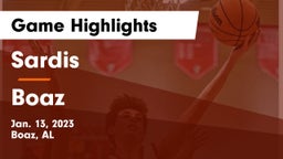Sardis  vs Boaz Game Highlights - Jan. 13, 2023
