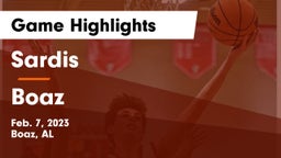 Sardis  vs Boaz Game Highlights - Feb. 7, 2023