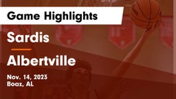 Sardis  vs Albertville Game Highlights - Nov. 14, 2023