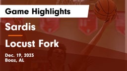 Sardis  vs Locust Fork  Game Highlights - Dec. 19, 2023