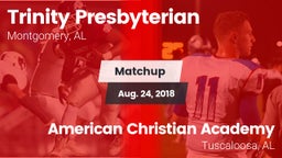 Matchup: Trinity vs. American Christian Academy  2018