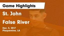 St. John  vs False River Game Highlights - Dec. 5, 2017