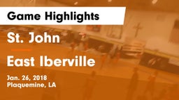 St. John  vs East Iberville   Game Highlights - Jan. 26, 2018