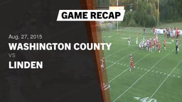 Recap: Washington County  vs. Linden  2015