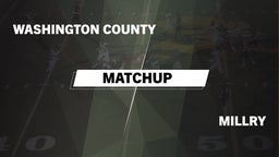 Matchup: Washington County vs. Millry  2016