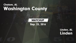 Matchup: Washington County vs. Linden  2016