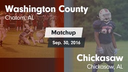 Matchup: Washington County vs. Chickasaw  2016