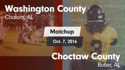 Matchup: Washington County vs. Choctaw County  2016