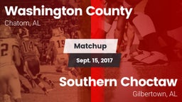 Matchup: Washington County vs. Southern Choctaw  2017