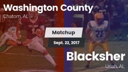 Matchup: Washington County vs. Blacksher  2017