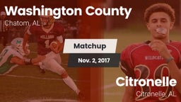 Matchup: Washington County vs. Citronelle  2017