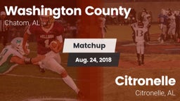 Matchup: Washington County vs. Citronelle  2018