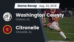 Recap: Washington County  vs. Citronelle  2018