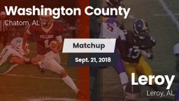 Matchup: Washington County vs. Leroy  2018
