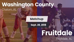 Matchup: Washington County vs. Fruitdale  2018