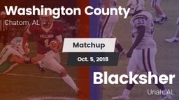 Matchup: Washington County vs. Blacksher  2018