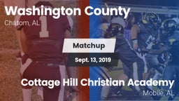 Matchup: Washington County vs. Cottage Hill Christian Academy 2019
