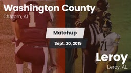 Matchup: Washington County vs. Leroy  2019