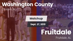 Matchup: Washington County vs. Fruitdale  2019