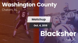 Matchup: Washington County vs. Blacksher  2019