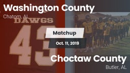 Matchup: Washington County vs. Choctaw County  2019