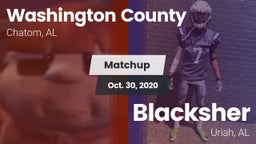 Matchup: Washington County vs. Blacksher  2020