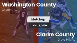 Matchup: Washington County vs. Clarke County  2020