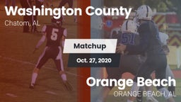 Matchup: Washington County vs. Orange Beach  2020