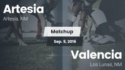 Matchup: Artesia  vs. Valencia  2016