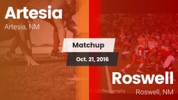 Matchup: Artesia  vs. Roswell  2016