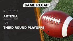 Recap: Artesia  vs. THIRD ROUND PLAYOFFS 2016