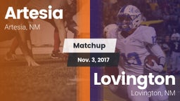 Matchup: Artesia  vs. Lovington  2017