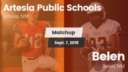 Matchup: Artesia  vs. Belen  2018