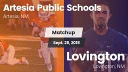 Matchup: Artesia  vs. Lovington  2018