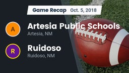 Recap: Artesia Public Schools vs. Ruidoso  2018
